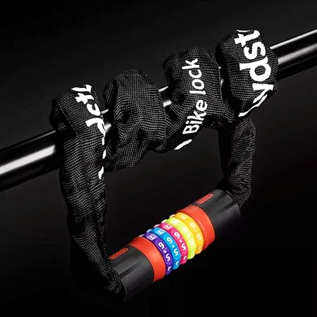 KRILLIQ Anti-Theft Combination Chain Lock - 5-Digit Code, Cut-Resistant Heavy Duty Lock - Image 3