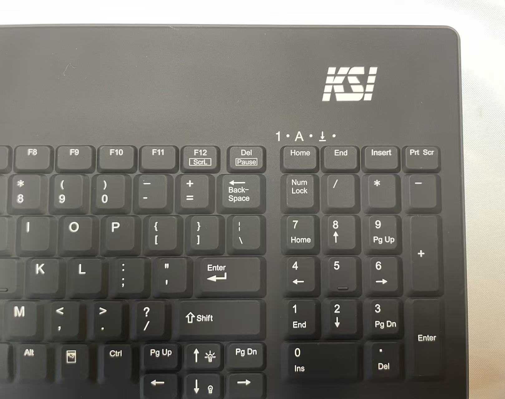 KSI-1801 medical grade keyboard ,San-A-Key Cleaning Technology, Silicone Cover with Integrated Backlighting with Adjustable Intensity - Image 3