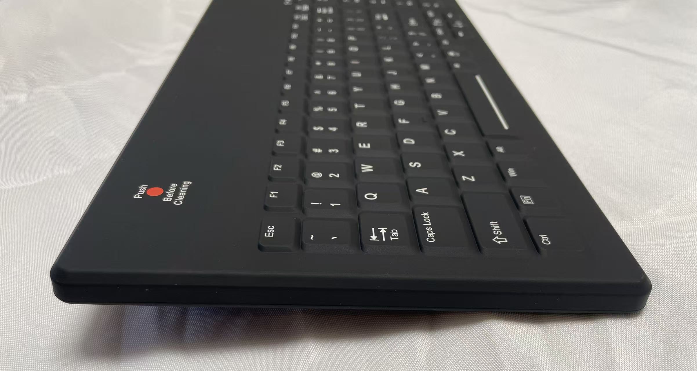 KSI-1801 medical grade keyboard ,San-A-Key Cleaning Technology, Silicone Cover with Integrated Backlighting with Adjustable Intensity - Image 4