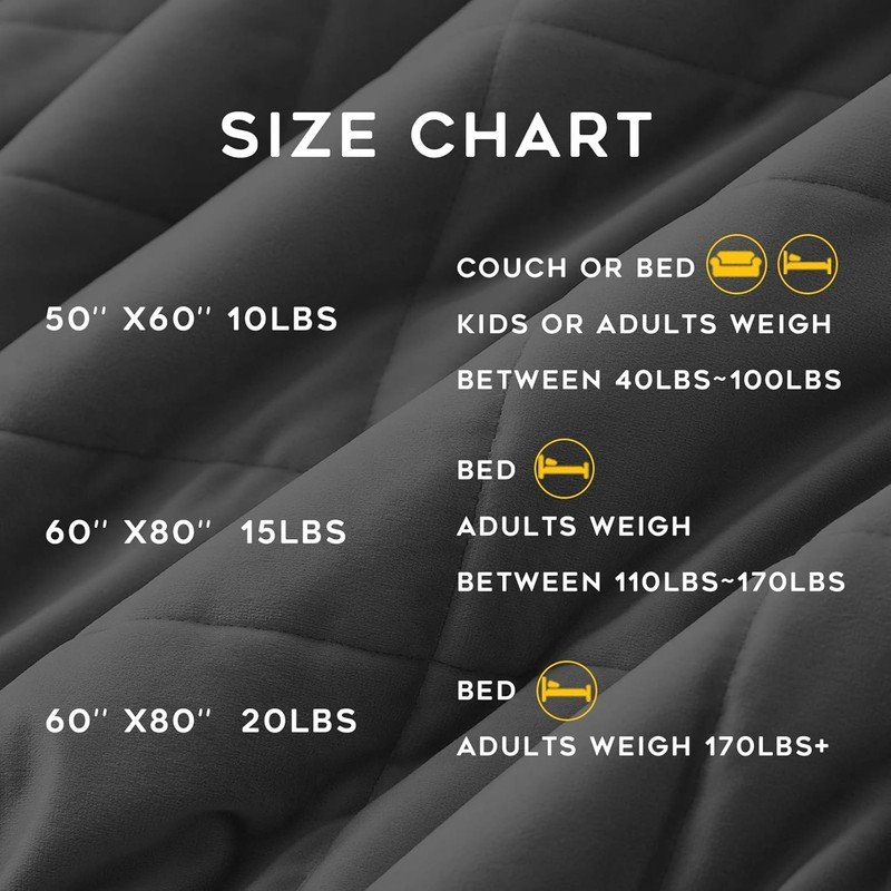 Sherpa Weighted Blanket (Light Grey, 60''x80'' 20lbs) Ultra Fuzzy & Cosy Sherpa Weighted Blanket Throw, Cosy & Relaxing Blanket, Home Decor Piece … - Image 5