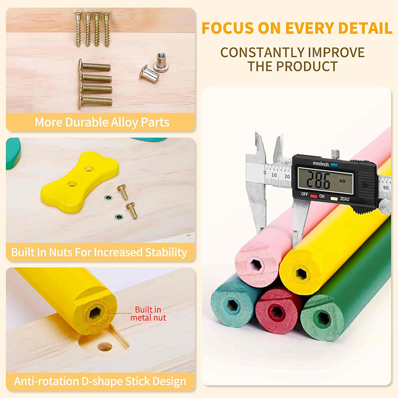 7in1 Extra Large Pikler Triangle Set, Indoor Climbing Toys for Toddlers, Foldable Wooden Montessori Climbing Set with Arch, Ramp & Ladder Baby Indoor Playground Jungle Gyms for Toddlers - Image 3