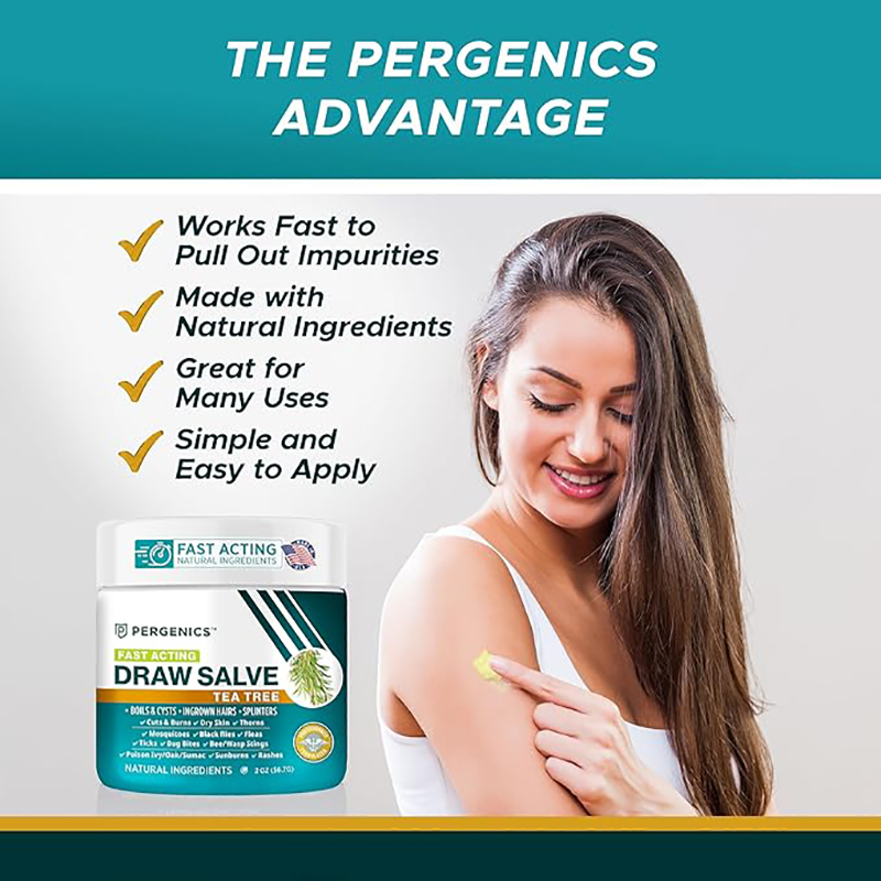 All Natural Draw Salve with Tea Tree Oil, First Aid Ointment for Cuts, Poison Ivy & Burns, Kids Safe Homeopathic Skin Relief, Exp 04/2026 - Image 4