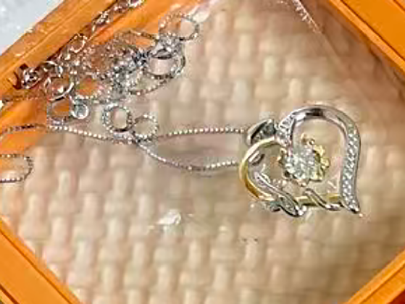 Women's Fashion Pendant Necklace Assorted, Sparkling Rhinestone Sea Turtle & Diamond Heart Necklaces, - Image 2