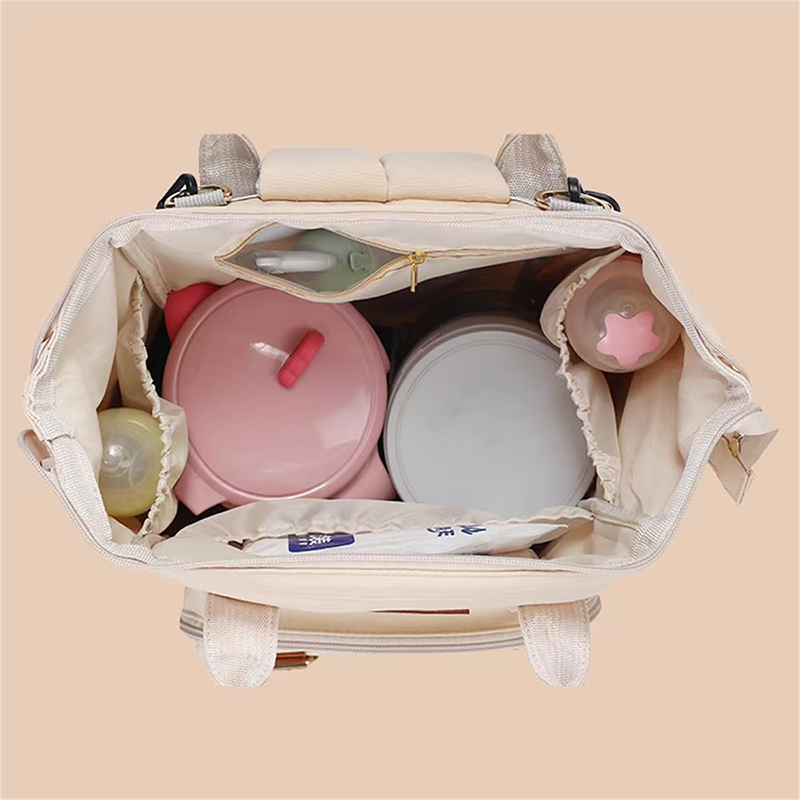 Diaper Bag Backpack with Stroller Straps & Pacifier Holder, Large Capacity Baby Nappy Bag for Mom & Dad, Waterproof Maternity Travel Backpack with Multi-Pockets, Stylish Baby Essentials Organizer - Image 5