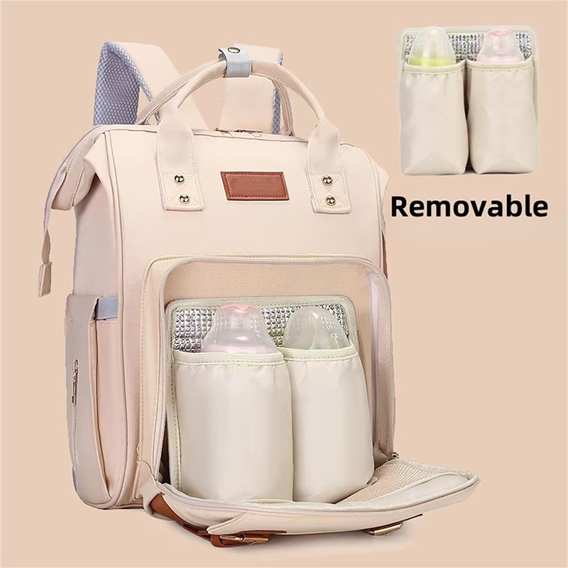 Diaper Bag Backpack with Stroller Straps & Pacifier Holder, Large Capacity Baby Nappy Bag for Mom & Dad, Waterproof Maternity Travel Backpack with Multi-Pockets, Stylish Baby Essentials Organizer - Image 7
