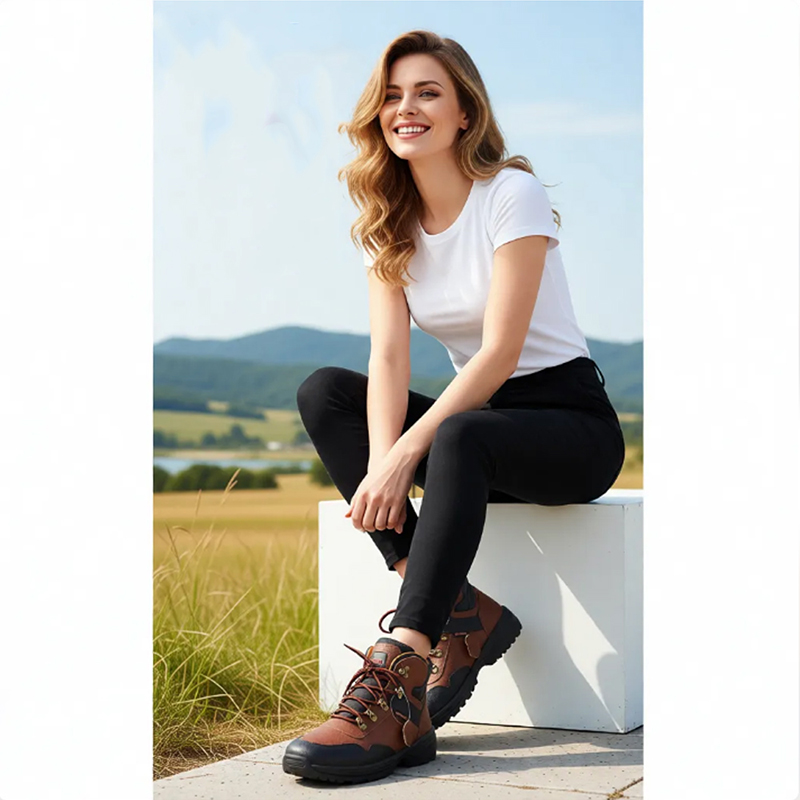 Heavy Duty Steel Toe Work Boots – Waterproof Embossed Leather Safety Shoes with Non-Slip Double-Density Sole, Puncture-Proof & Impact Resistant for Construction, Hiking & Industrial Use - Image 16