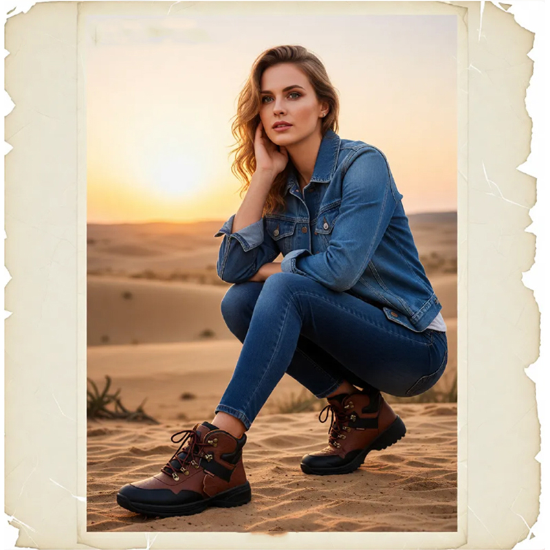 Heavy Duty Steel Toe Work Boots – Waterproof Embossed Leather Safety Shoes with Non-Slip Double-Density Sole, Puncture-Proof & Impact Resistant for Construction, Hiking & Industrial Use - Image 17