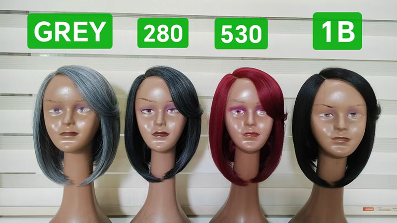 Women's Short Bob Wig with Bangs – Heat-Resistant Fiber, Natural & Realistic Look, Multi-Color Bob Wig for Daily Wear, Parties, Cosplay & Halloween (Multiple Colors Available) - Image 2