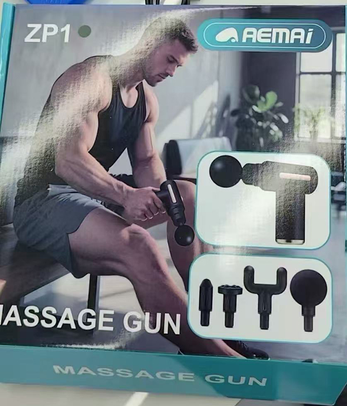 AEMAI Mini Massage Gun Deep Tissue Percussion Muscle Massager - Portable Handheld Fascia Gun with 4 Heads, 30W High-Torque Motor, Type-C Rechargeable 1800mAh Battery for Pain Relief, Gym, Office & Travel - Image 2