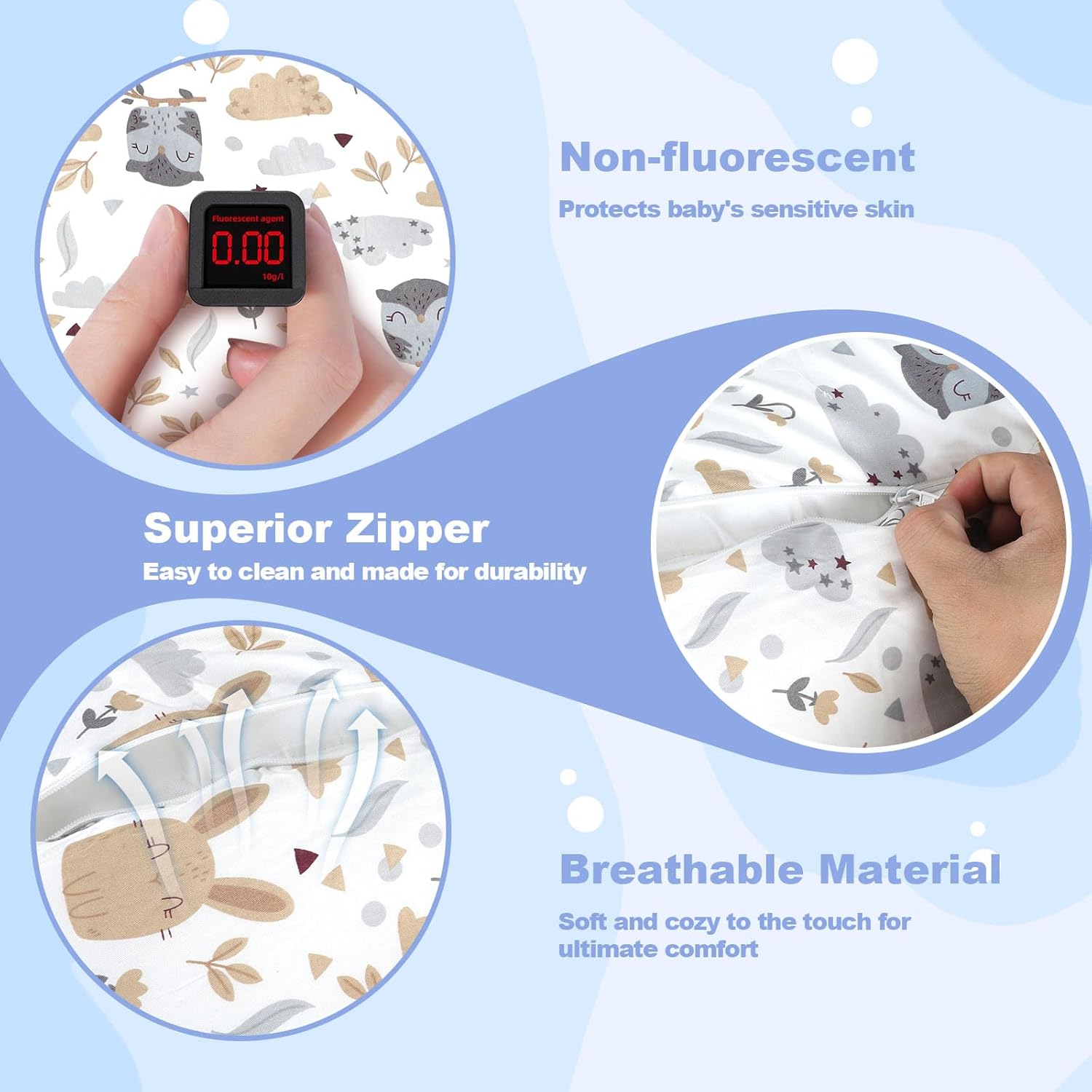 Baby Lounger, Portable Baby Lounger for Newborn 0–24 Months, Infant Nest for Travel, Floor Time, and Crib Use, Baby Essentials for Home - Image 5