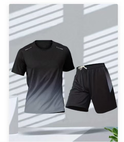 Men's Sportswear Set & Athletic Apparel Clearance, Performance Gym Workout Clothes (Shorts, Vests, T-Shirts), Wholesale Liquidation Deal from US West Warehouse. - Image 2