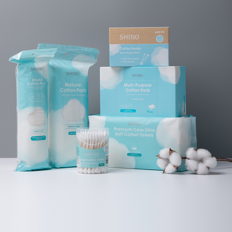 Premium 100% Pure Cotton Care Assortment - Ultra Soft Cotton Towels, Cosmetic Swabs & Dual-Textured Cotton Pads - Wholesale Liquidation Special. - Image 7