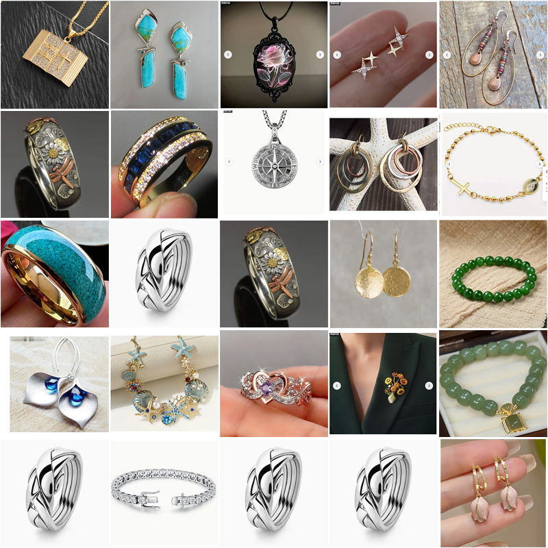 Mixed Fashion Jewelry Bulk Lot for Women & Men - Assorted Rings, Necklaces, Earrings, Bracelets Collection - wholesale liquidation Jewelry Bundle for Resellers - Image 2