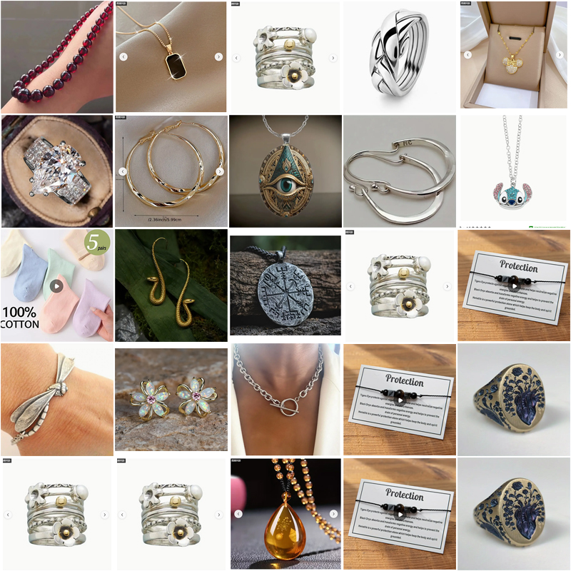 Mixed Fashion Jewelry Bulk Lot for Women & Men - Assorted Rings, Necklaces, Earrings, Bracelets Collection - wholesale liquidation Jewelry Bundle for Resellers - Image 3