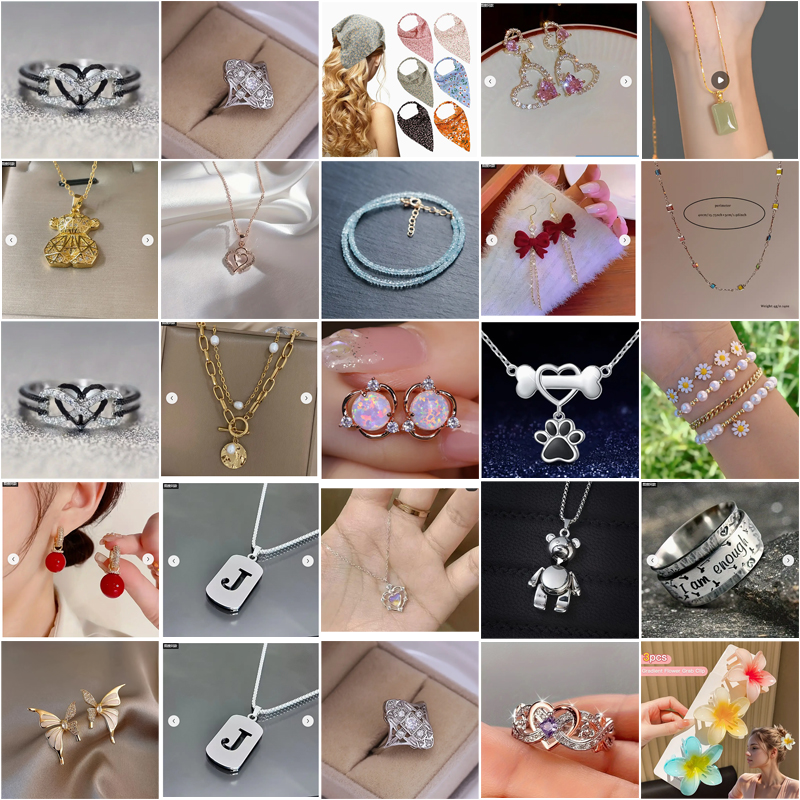 Mixed Fashion Jewelry Bulk Lot for Women & Men - Assorted Rings, Necklaces, Earrings, Bracelets Collection - wholesale liquidation Jewelry Bundle for Resellers - Image 5