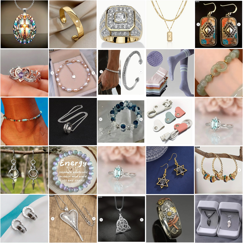 Mixed Fashion Jewelry Bulk Lot for Women & Men - Assorted Rings, Necklaces, Earrings, Bracelets Collection - wholesale liquidation Jewelry Bundle for Resellers - Image 7