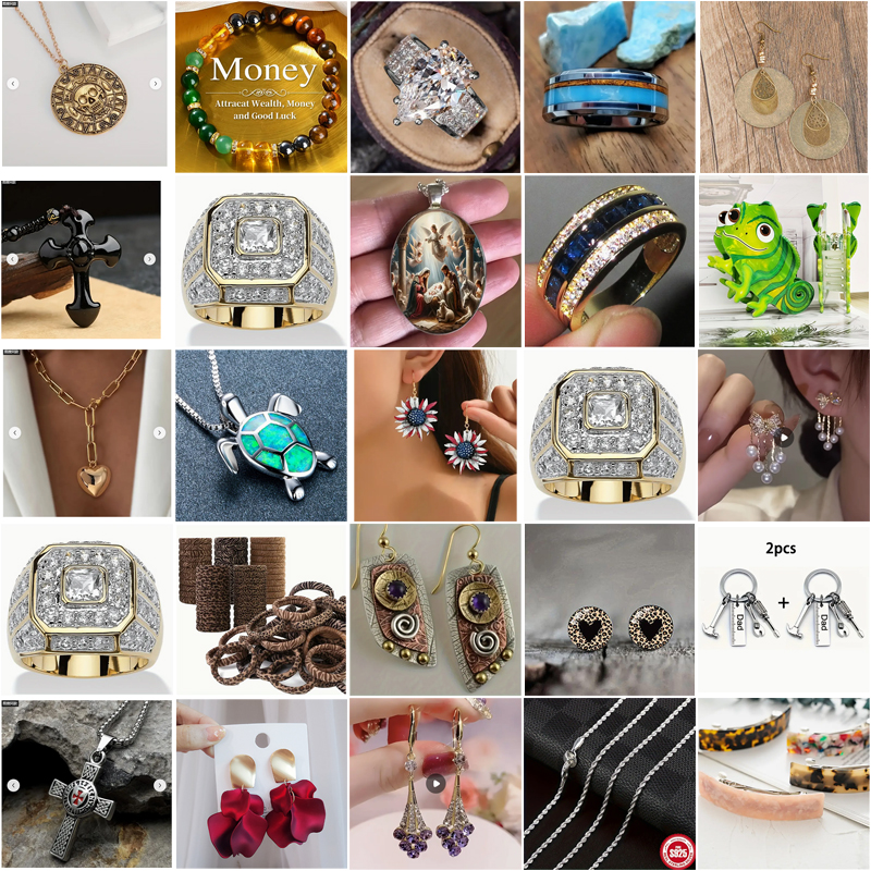 Mixed Fashion Jewelry Bulk Lot for Women & Men - Assorted Rings, Necklaces, Earrings, Bracelets Collection - wholesale liquidation Jewelry Bundle for Resellers - Image 8